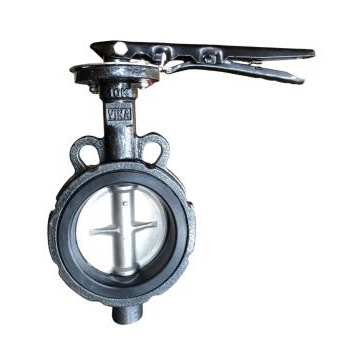 Van bướm tay gạt thân gang cánh inox VBA