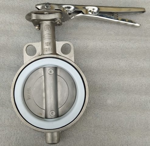 Van bướm inox tay gạt